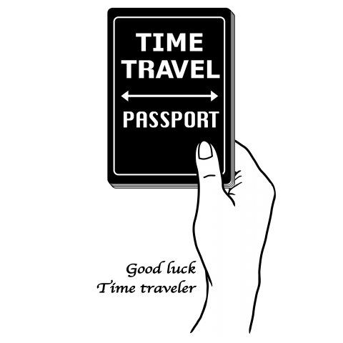 タイムトラベルのパスポート・時間旅行のパスポート Time travel passport・タイムマシン