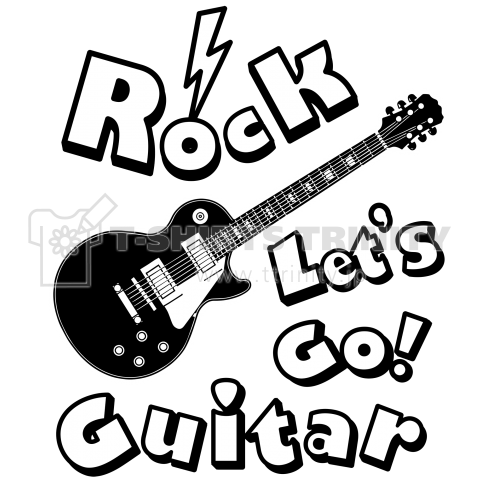 レッツゴーギター ROCK Let's Go Guitar 黒 ギター