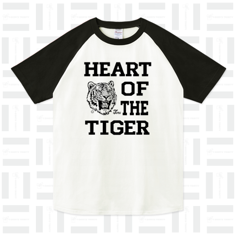 TIGER タイガー Tシャツ ワンポイント ロゴ ブラック