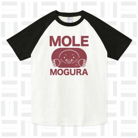 モグラ・グッズ・正面・イラスト・デザイン・MOGURA・MOLE・土竜・動物・Tシャツ・トートバック・かわいい・モグラグッズ・土の中・穴掘り・土遊び・スコップ・モグラ生活・ドリル