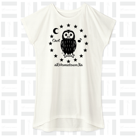 フクロウ・グッズ・モリフクロウ・イラスト・デザイン・OWL・グッズ・ウラルアウル・鳥・かわいい・Tシャツ・トートバック・鳥類・知恵の象徴・不苦労・ホームタウン・・オリジナル(C)