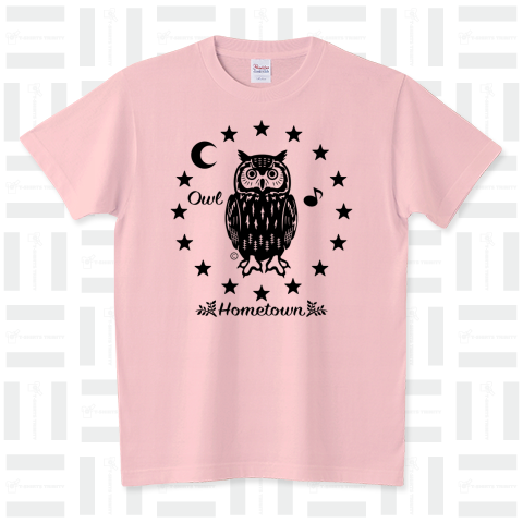 フクロウ・グッズ・ワシミミズク・イラスト・デザイン・OWL・フクロウグッズ・アラルアウル・鳥・かわいい・Tシャツ・トートバック・鳥類・知恵の象徴・不苦労・森・星・夜・オリジナル(C)