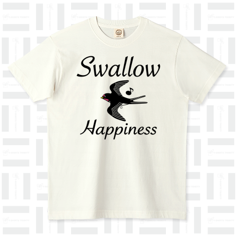 ツバメ・イラスト・燕・音符・鳥・Swallow・スワロウ・幸せを運ぶ鳥・スワロー・幸福の象徴・縁起がいい・つばめ・かわいい・Tシャツ・デザイン・トートバック・飛ぶツバメ・幸運グッズ