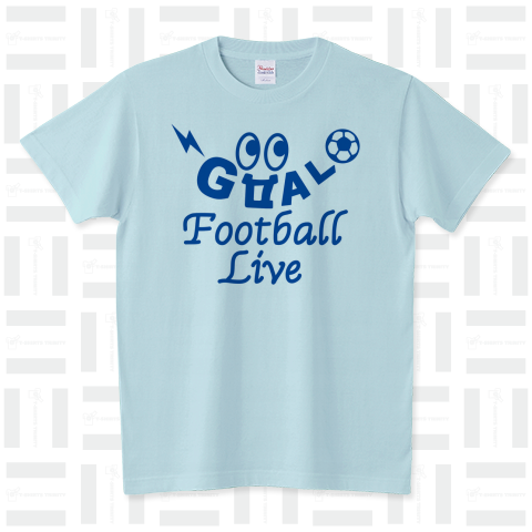 サッカー・GOAL・青・目玉・FOOTBALL・サッカーボール・ゴール坊や・キャラクター・サッカー魂・サッカー部・サッカー応援・サッカーファッション・かわいい・かっこいい・楽しい・おもしろい