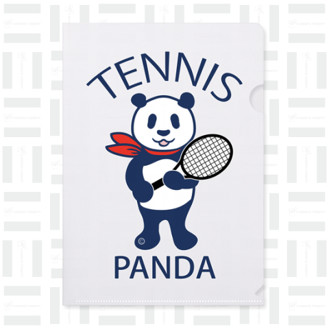 パンダ・テニス・全身・イラスト・ラケット・TENNIS・アイテム・デザイン・ガット・スポーツ・サーブ・かっこいい・かわいい・選手・画像・ボール・王子・絵・オリジナル(C)