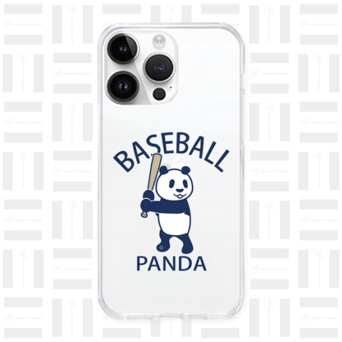 パンダ野球・ベースボール・BASEBALL・デザイン・動物・イラスト・スポーツ・PANDA・ホームラン・オリジナル(C)