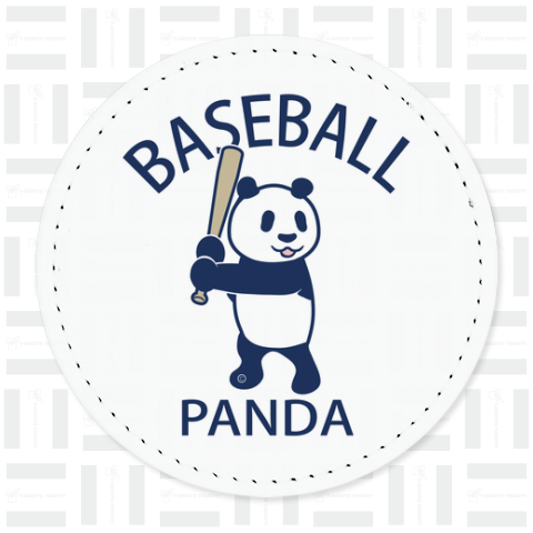 パンダ野球・ベースボール・BASEBALL・デザイン・動物・イラスト・スポーツ・PANDA・ホームラン・オリジナル(C)