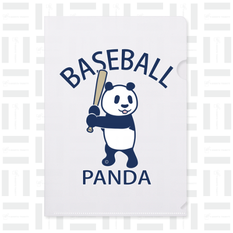 パンダ野球・ベースボール・BASEBALL・デザイン・動物・イラスト・スポーツ・PANDA・ホームラン・オリジナル(C)