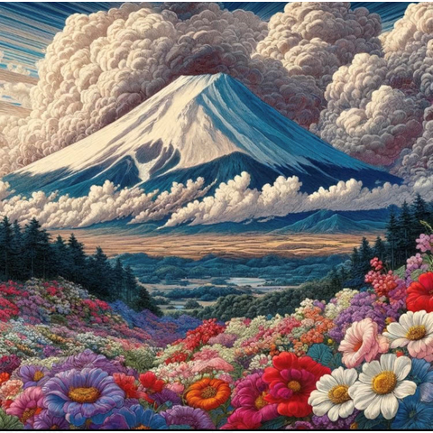 カラフル富士山2 