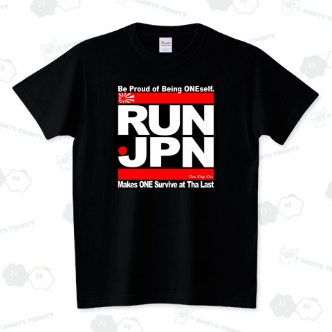 RUN JPN Black Ver. スタンダードTシャツ(5.6オンス)