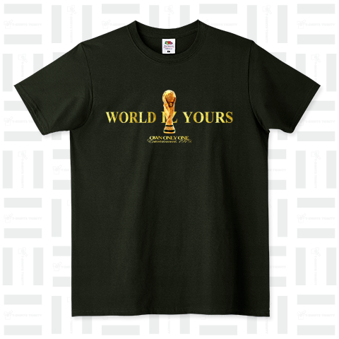 WORLD IZ YOURS gold line