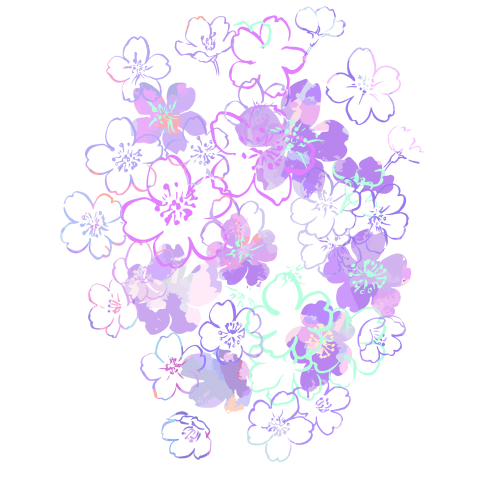 ふんわり桜/大人パープル