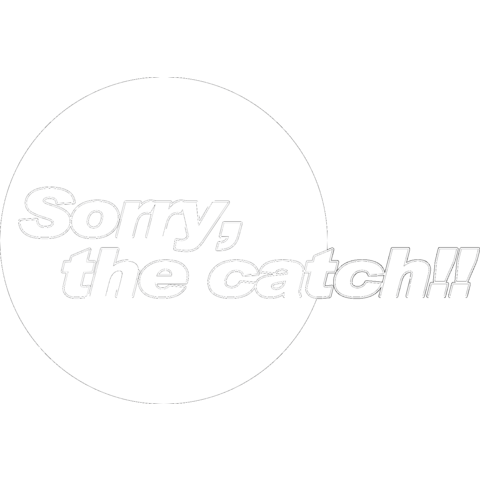 sorry,the catch! ダーツTシャツ