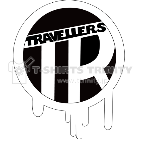 TRAVELLERS 丸ロゴ(垂)