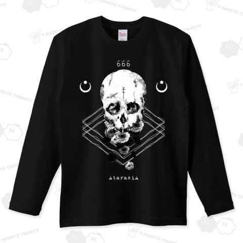 666_black ロングTシャツ(5.6オンス)