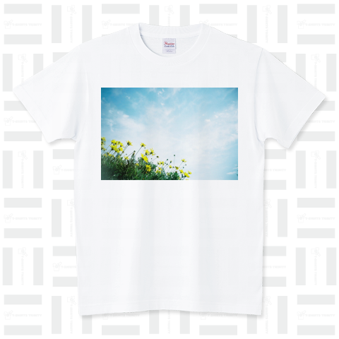 青い空と黄色い花 スタンダードTシャツ(5.6オンス)