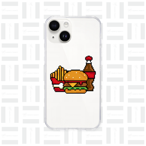 ドット絵のバーガーセット