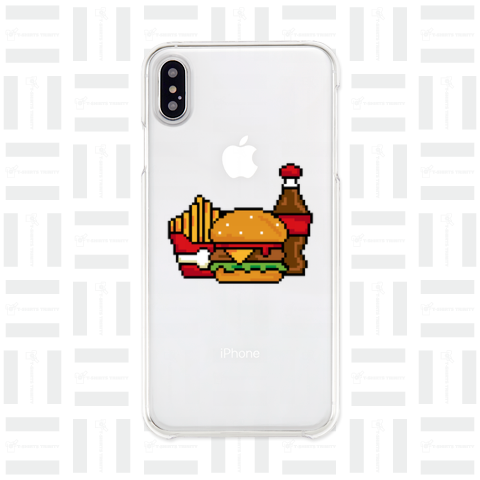 ドット絵のバーガーセット