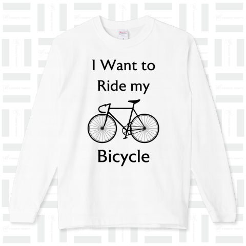 I Want to Ride my Bicycle【ロゴ&文字Text kgs】