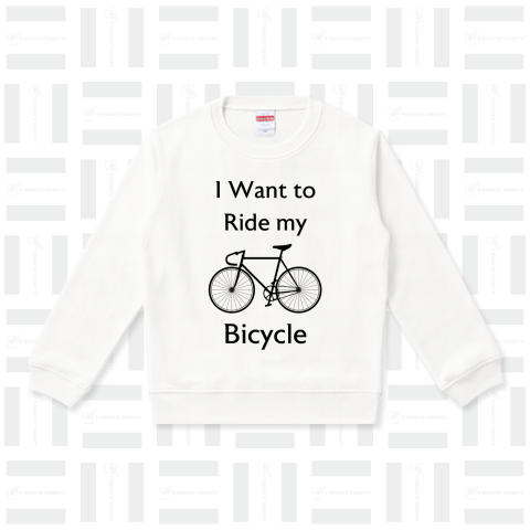 I Want to Ride my Bicycle【ロゴ&文字Text kgs】