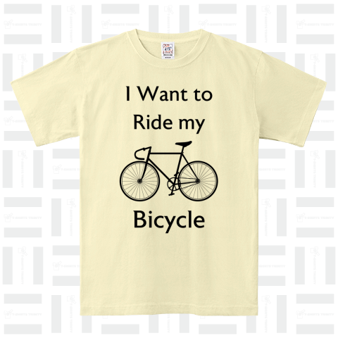 I Want to Ride my Bicycle【ロゴ&文字Text kgs】