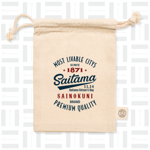 Saitama -Vintage- (淡色Tシャツ専用)【埼玉シリーズ No.1】