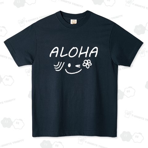 ALOHA Smile オーガニックコットンTシャツ(5.3オンス)