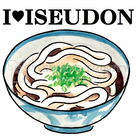 Ngagolak うどん イラスト 白黒