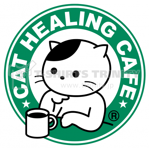 猫も癒されるカフェ