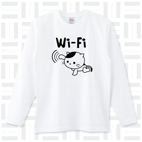 Wi-Fiを送受信する猫
