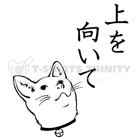 「上を向いて」希望の猫