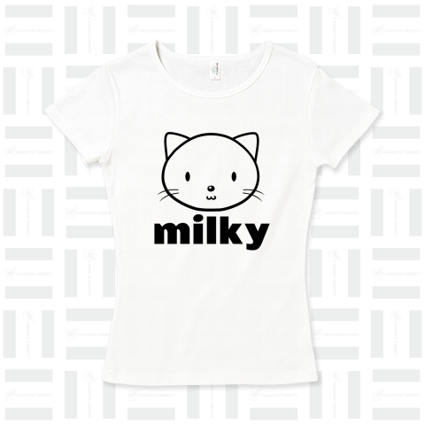 私の猫T(名入れ:milkyが書換えできます)