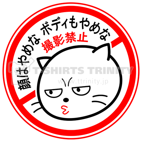 撮影禁止 ツッパリ姉御猫 デザインtシャツ通販 Tシャツトリニティ