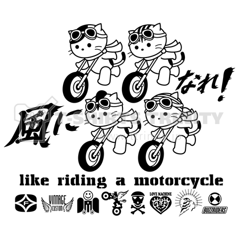 「風になれ!」バイクで走るの大好き猫