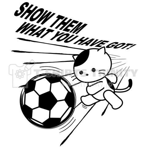 「実力をみせてやれ!」サッカー猫