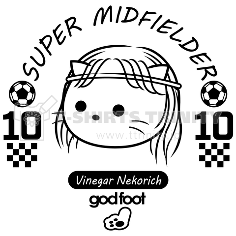 スーパー・ミッドフィールダーのサッカー猫選手