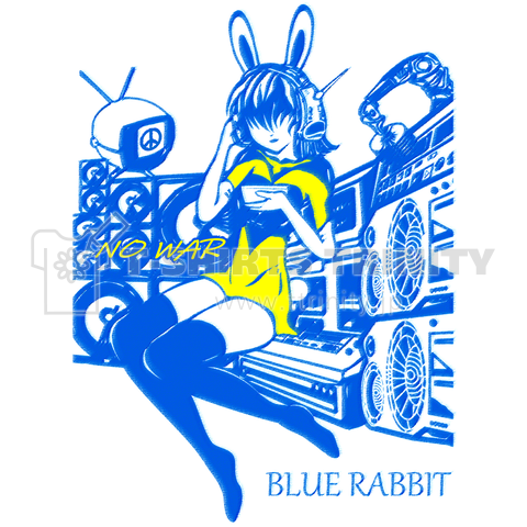 「BLUE RABBIT-no warバージョン-」泣きウサギ少女