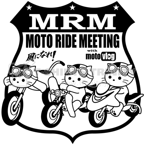 「モト・ライド・ミーティング」令和のヤングバイク猫(黒)