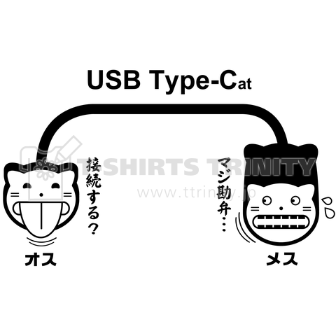 USB Type-Catの猫