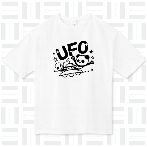 UFOに乗ったパンダ