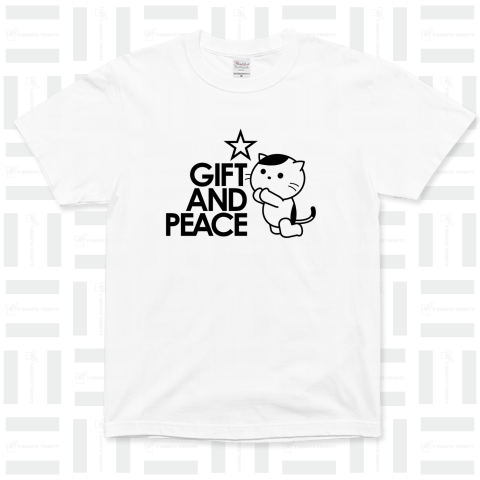 「ギフトandピース」贈り物と平和が欲しい猫