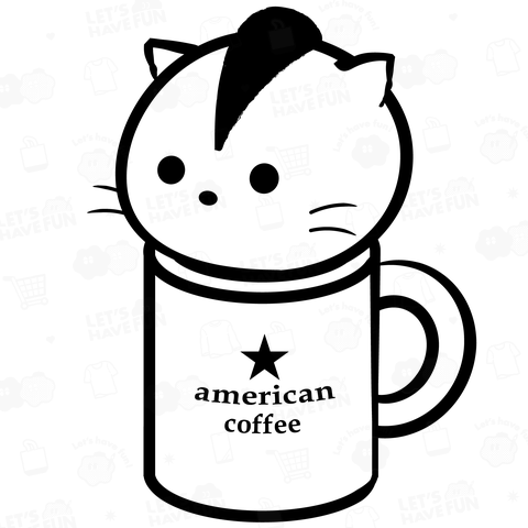 アメリカンコーヒー(猫入りマグ)