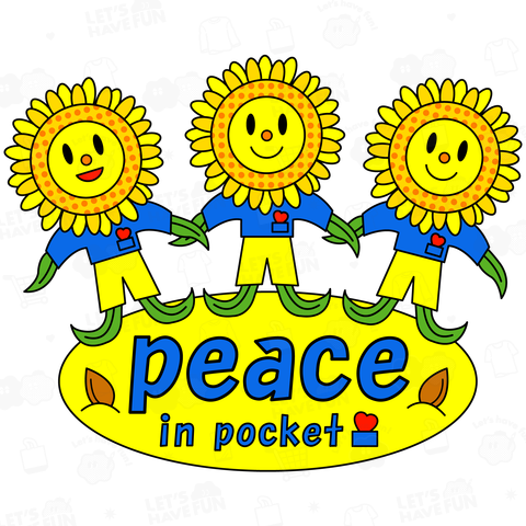 「peace in pocket」ウクライナに平和を(小物用)