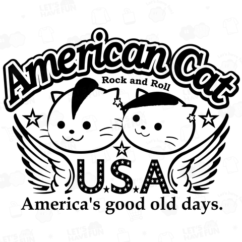 古き良き時代のアメリカ猫「ロックとロール」