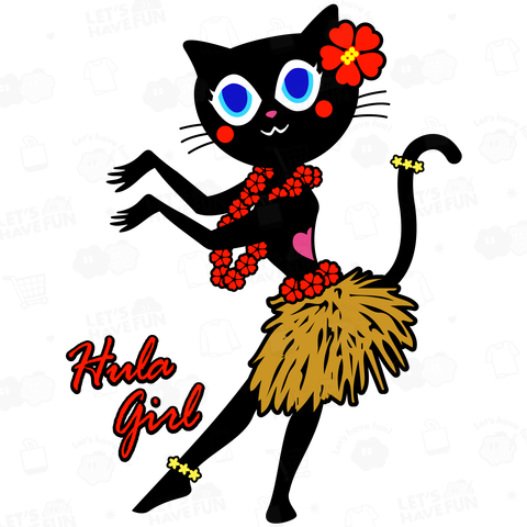 夢見る黒猫フラガール(乗せ)