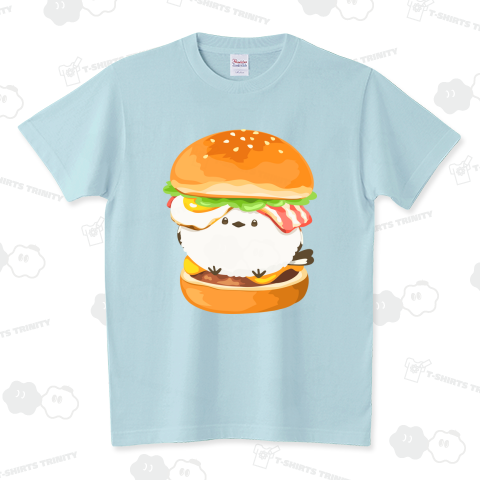 ハンバーガーシマエナガ スタンダードTシャツ(5.6オンス)