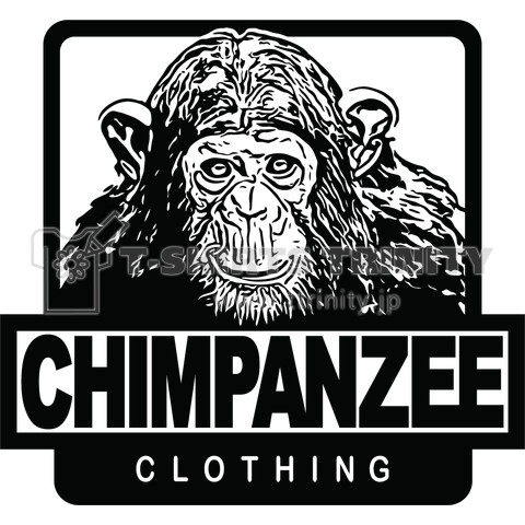 チンパンジー Chimpanzee デザインtシャツ通販 Tシャツトリニティ