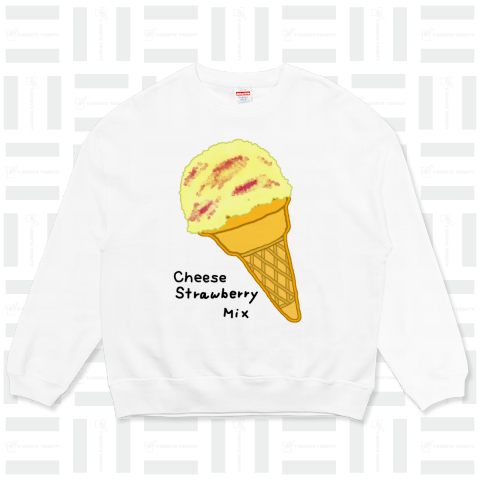 アイスクリーム♪チーズストロベリーミックス