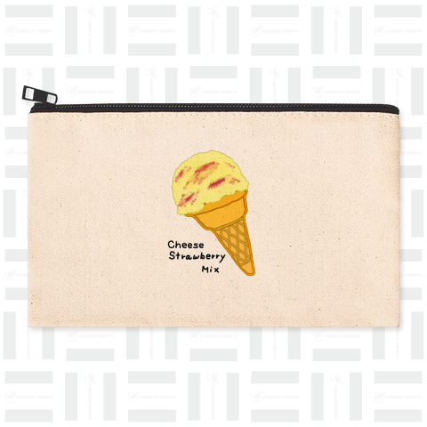 アイスクリーム♪チーズストロベリーミックス