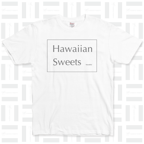 Hawaiian Sweets グレーロゴ 025 ベーシックTシャツ(5.0オンス)